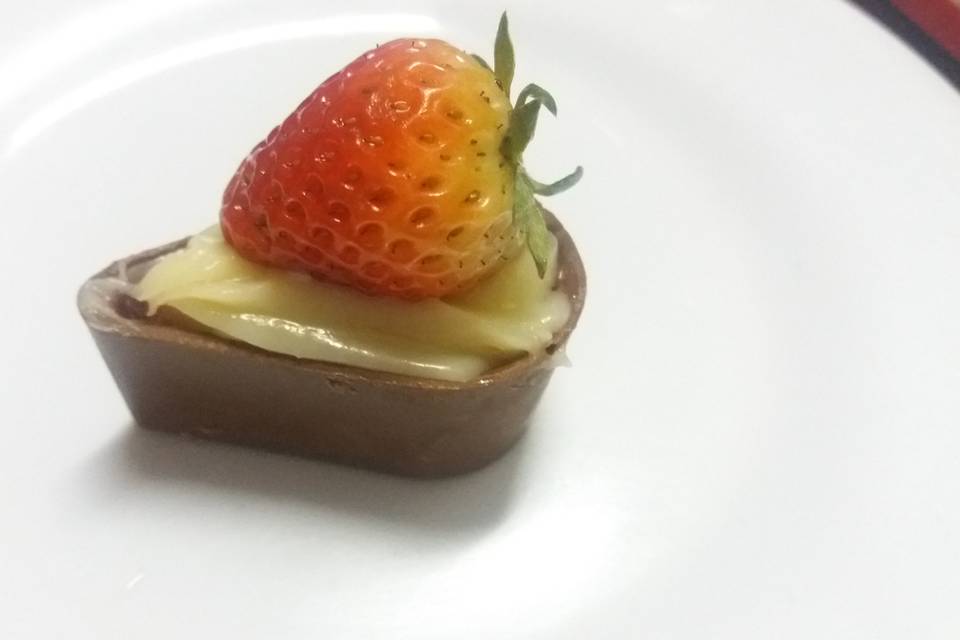 Chocolates com morango