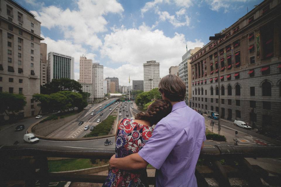 Ensaio no centro de SP