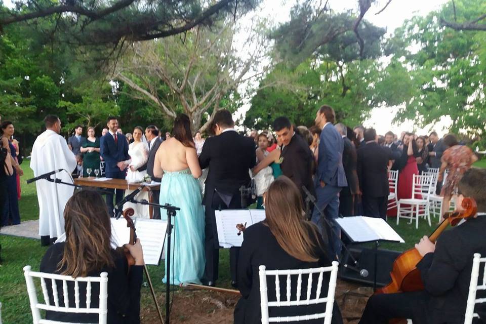 Casamento ao ar livre