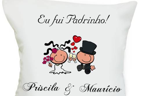 Almofada para padrinhos