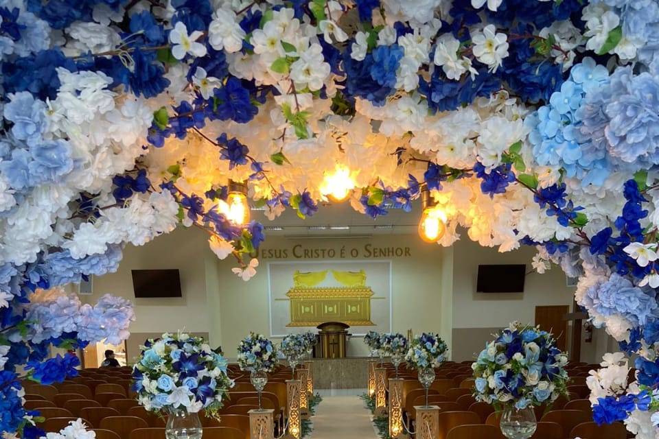 Decoração em tons de Azul