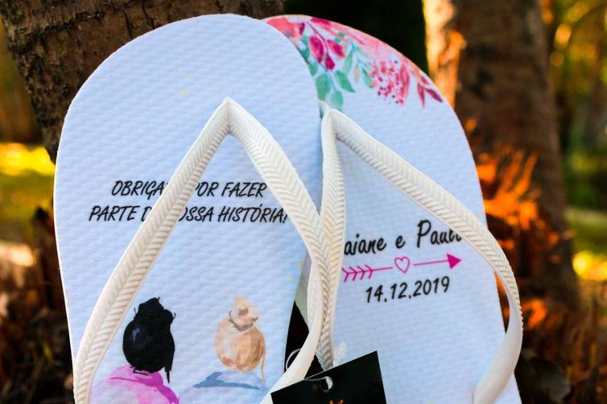 Chinelo personalizado