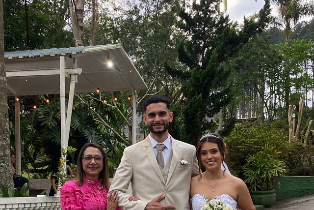 Gabriel, Mariana e eu