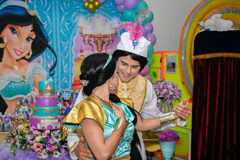 Aladdin e a princesa Jasmine