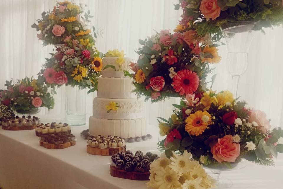 Mesa decorada