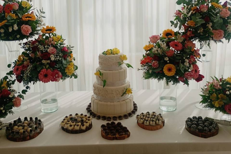 Mesa decorada