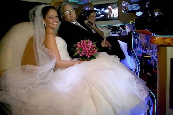 Casamento com limousine