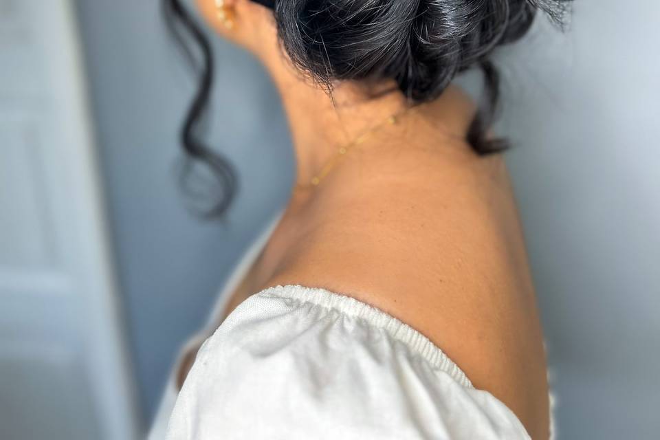 Penteado coque despojado!