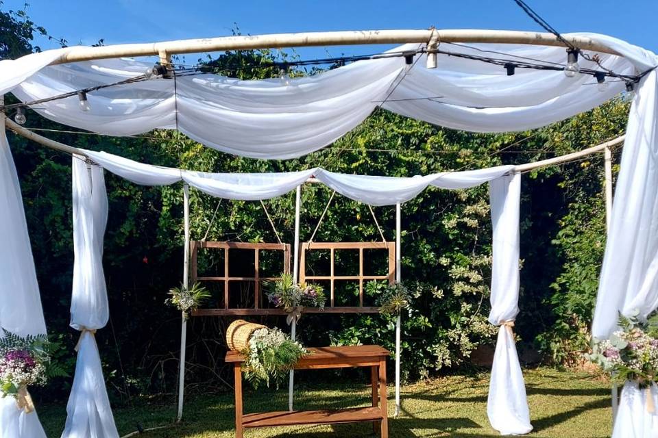 Tenda montada