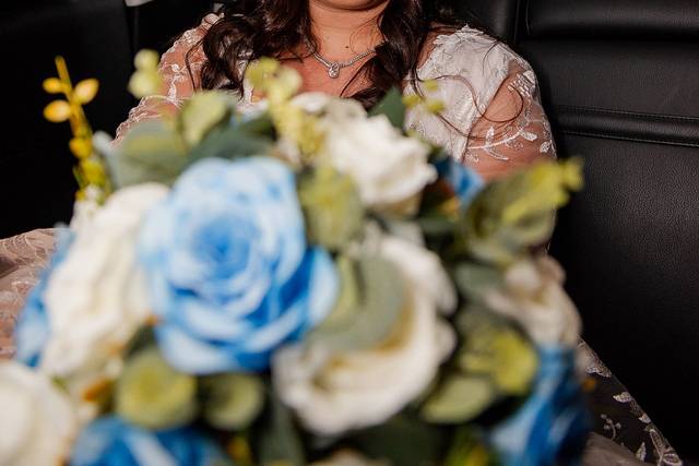 Noiva no carro