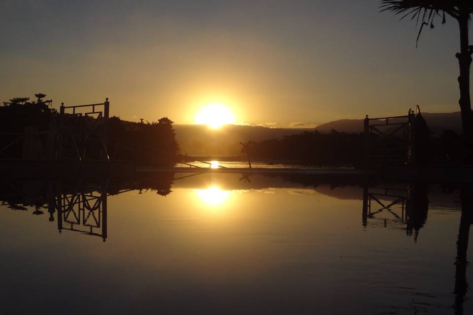 Por do Sol Barra do Una