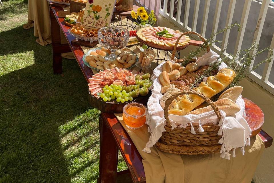Mesa de boas vindas