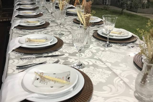 Mesa de convidados.
