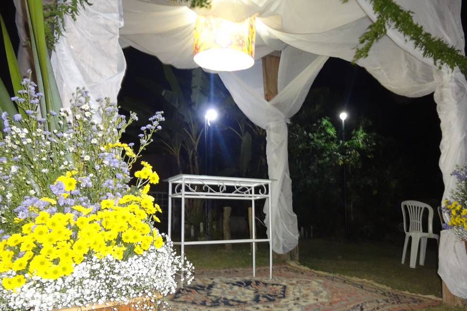 Gazebo decorado