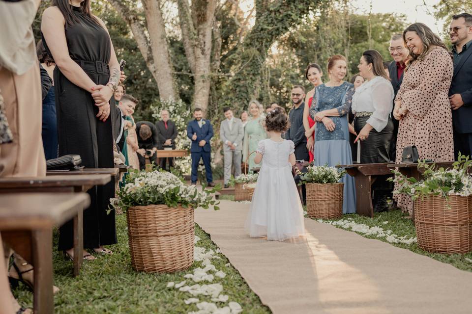 Casamento ao ar livre