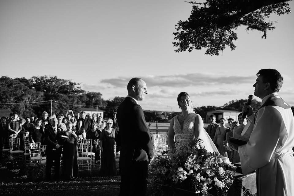 Casamento ao ar livre