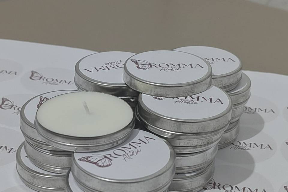 Velas mimo na latinha alumínio