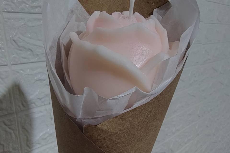 Velas molde rosa