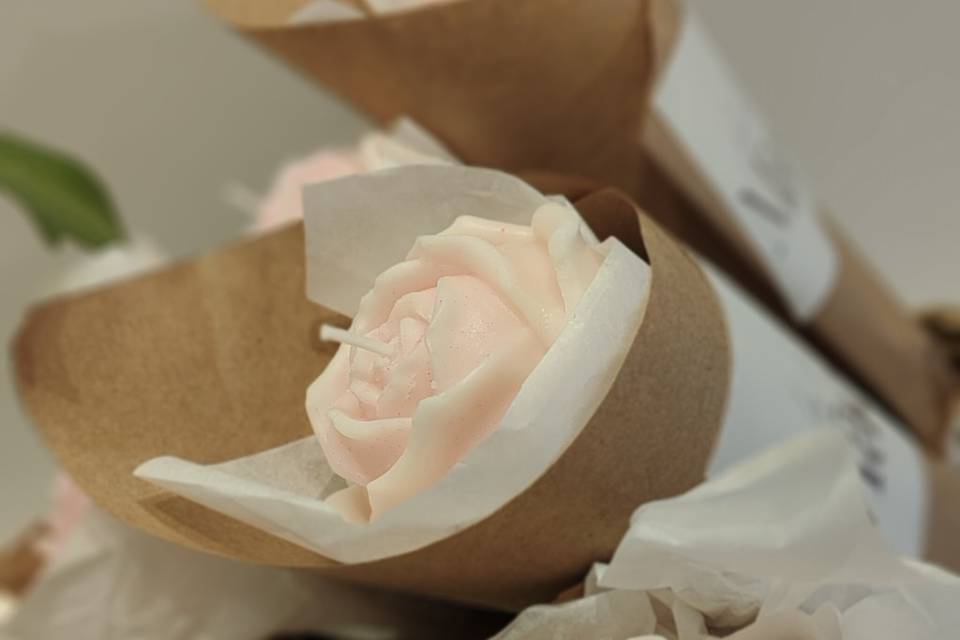 Velas molde rosa