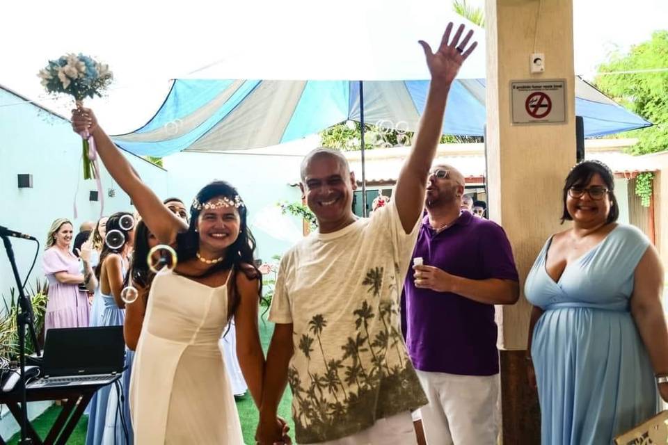 Casamento ao ar livre