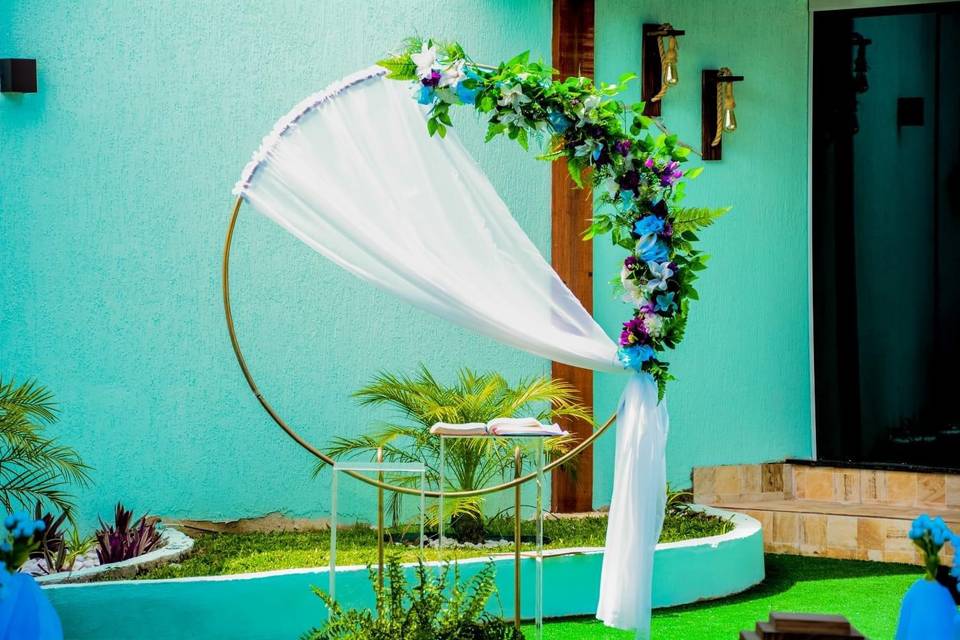 Casamento ao ar livre