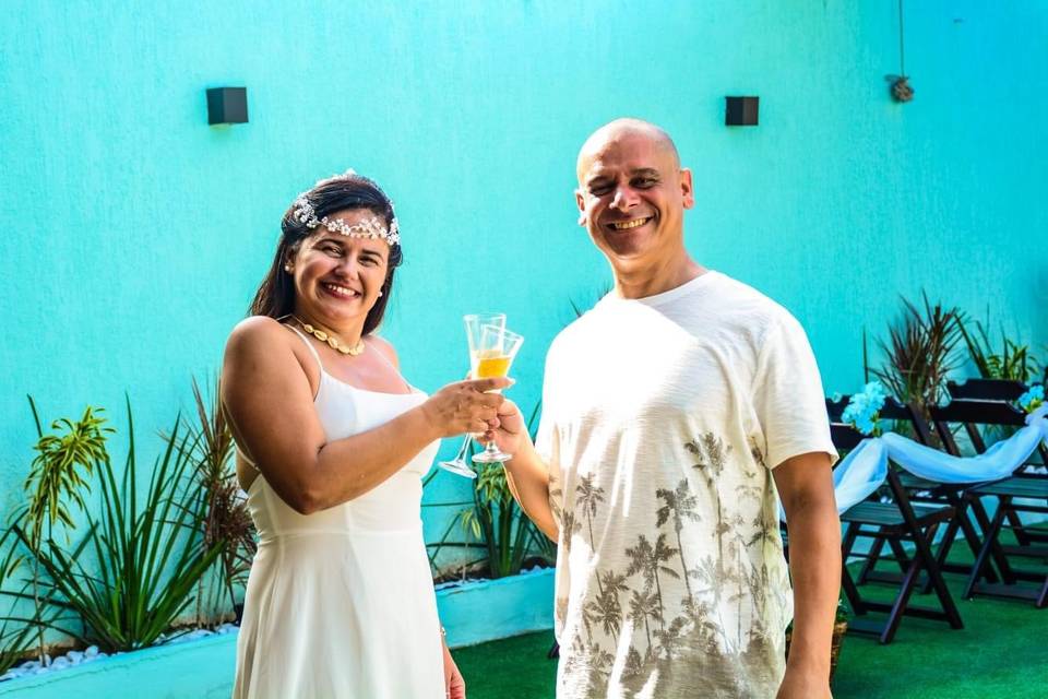 Casamento ao ar livre