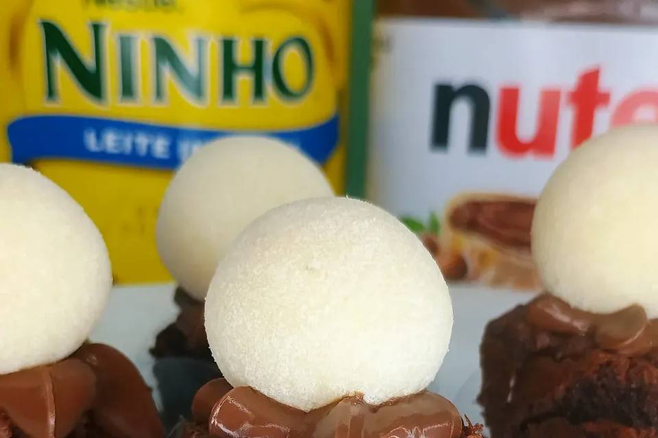 Lembrancinha: Mini brownie