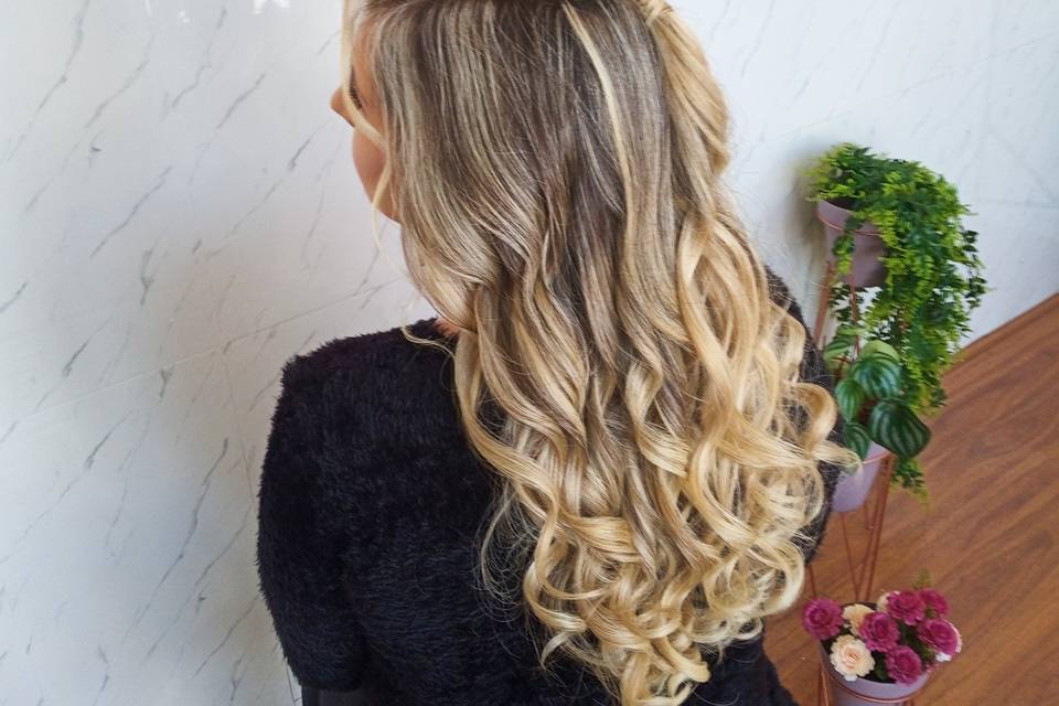 Penteado para cabelo longo