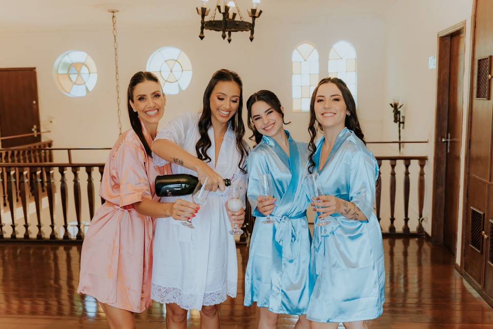 Robes para noiva e madrinhas