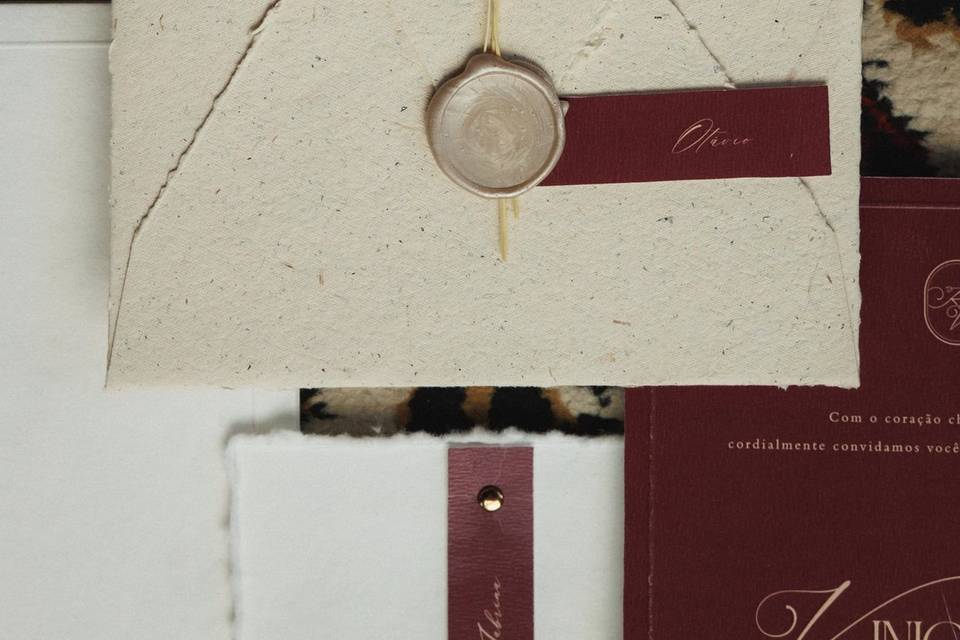 Envelope em Papel Artesanal