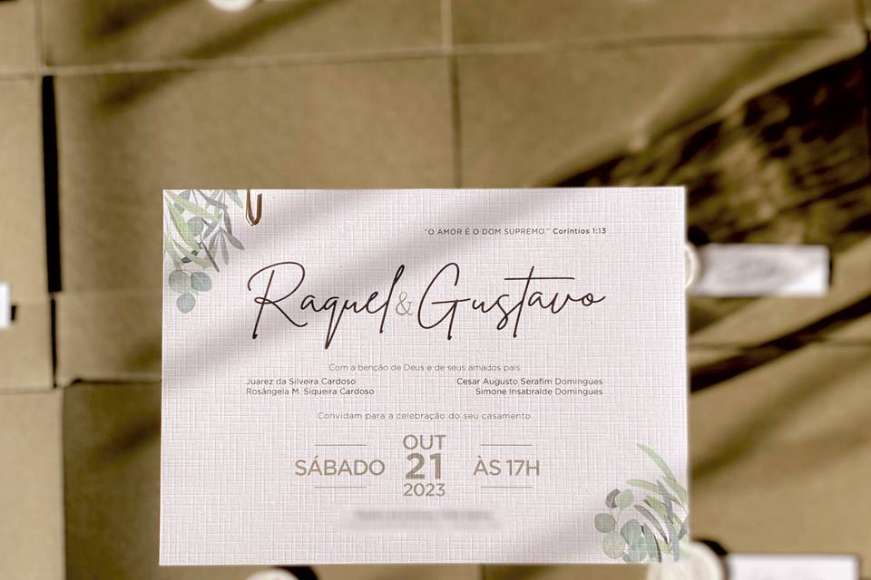 Convite de Casamento | R + G