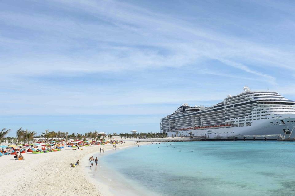 Ilha Ocean Cay MSC no Caribe
