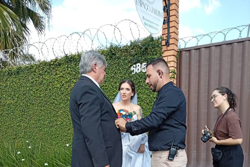 Ajudando pai da noiva