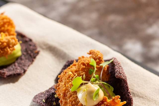 Crocante de arroz negro