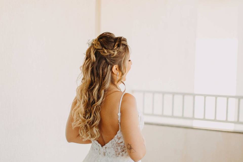 Penteado de noiva em Salvador
