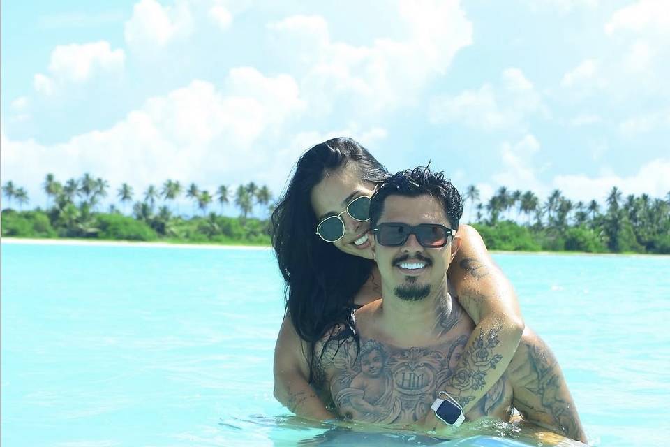 Lua de mel no Caribe