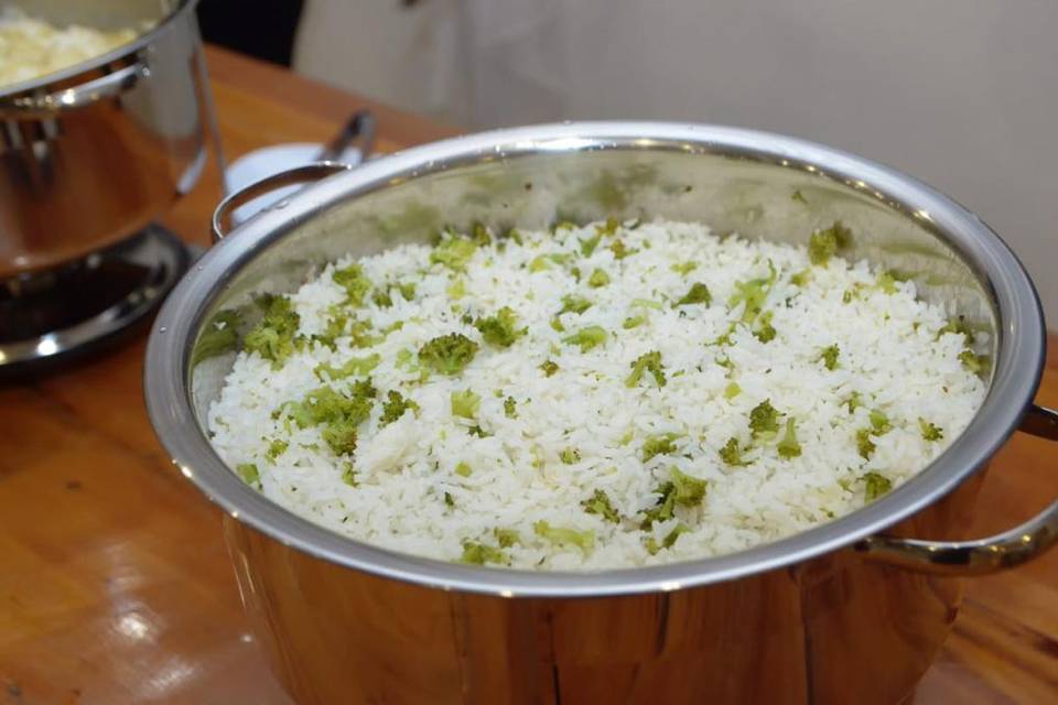 Arroz com brócolis