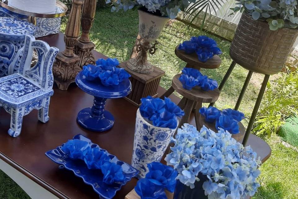 Azul mesa