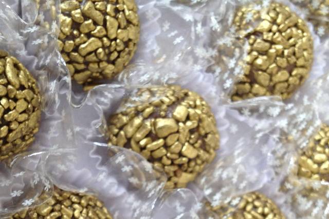 Brigadeiro belga dourado