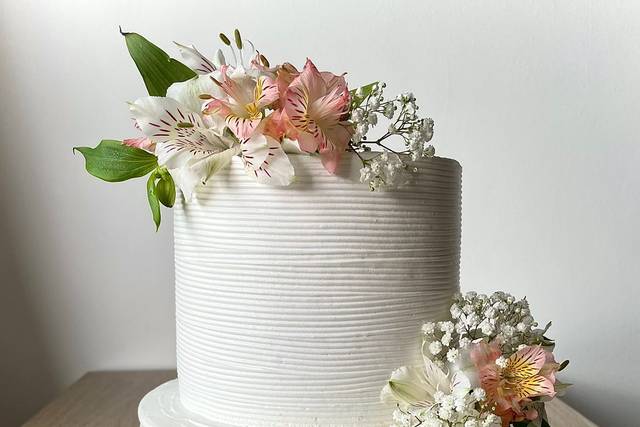 Bolo com Flores