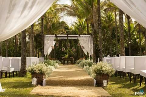 Passsarela com gazebo altar