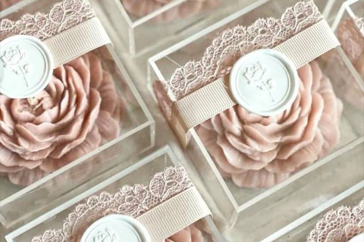 Lembrança candle roses