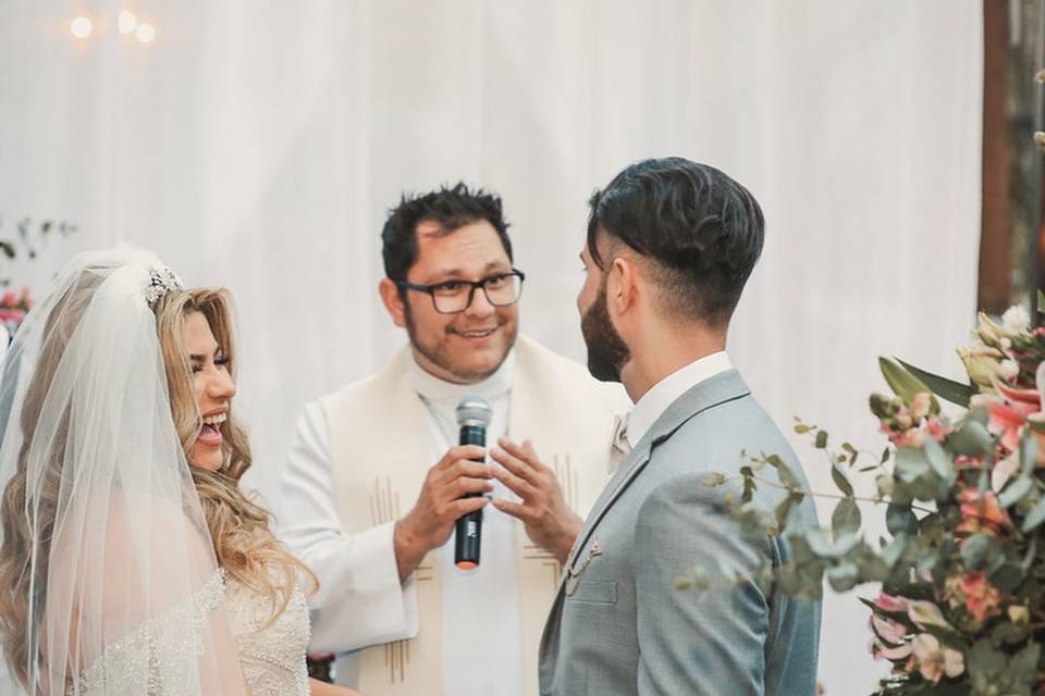 Casamento com alegria e fé