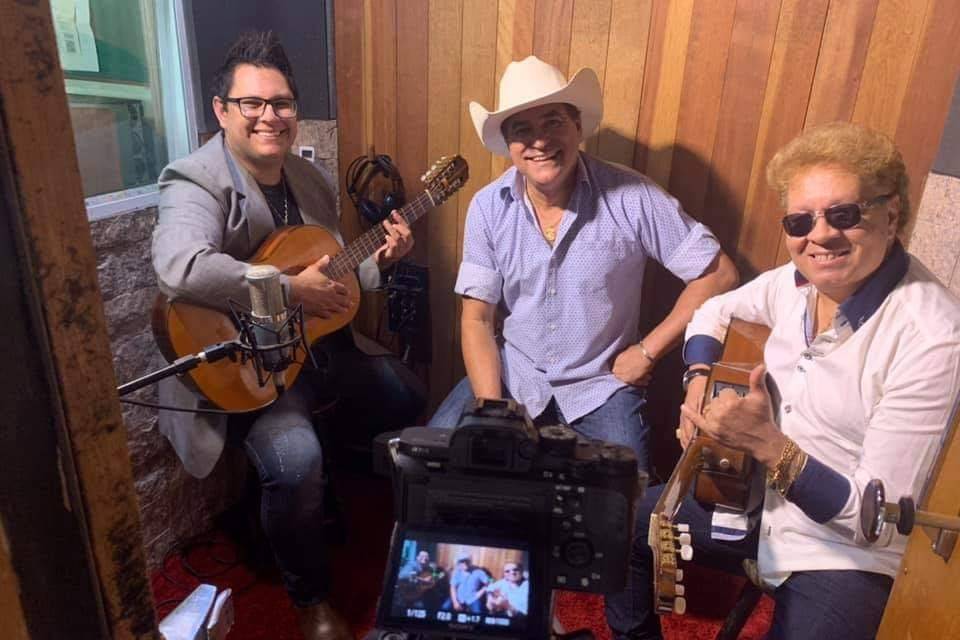 Gravando o CD com Ivan Lobo e