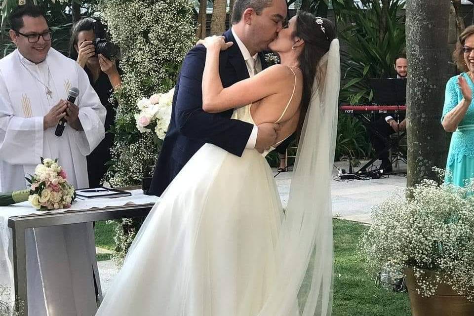 Casamento com alegria e fé