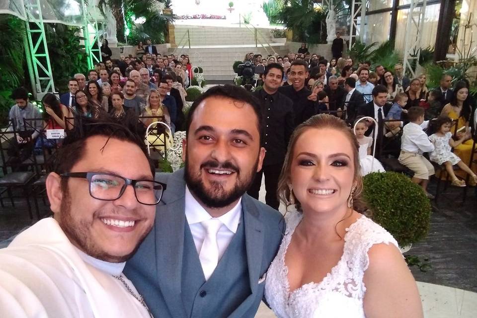 Casamento com alegria e fé