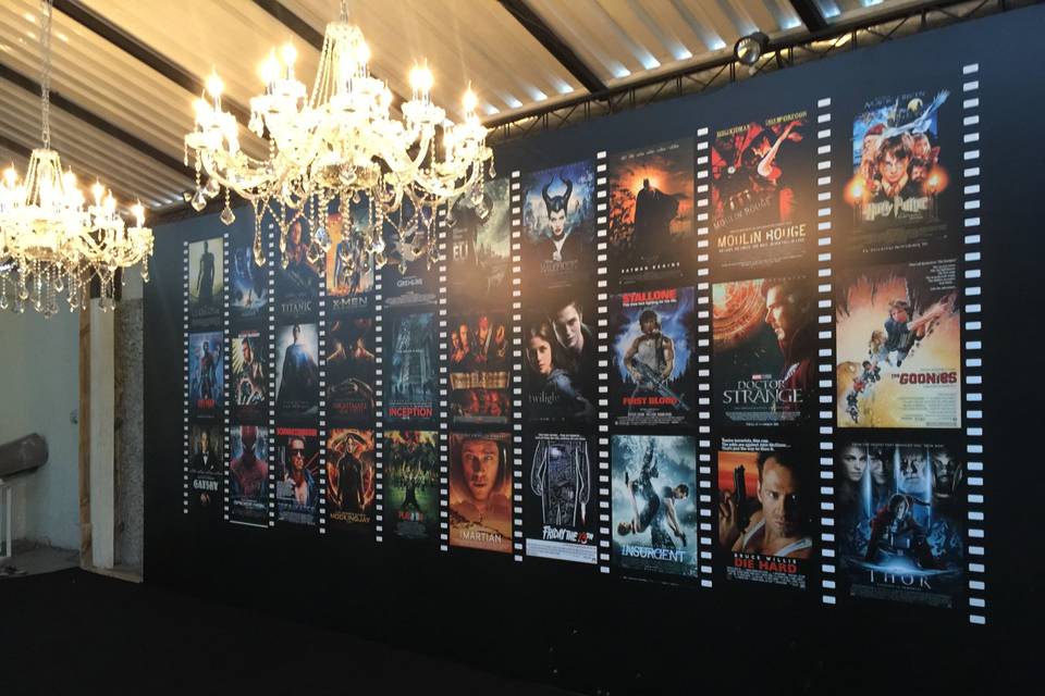 Painel Hollywood 9,60 x 3,20m.