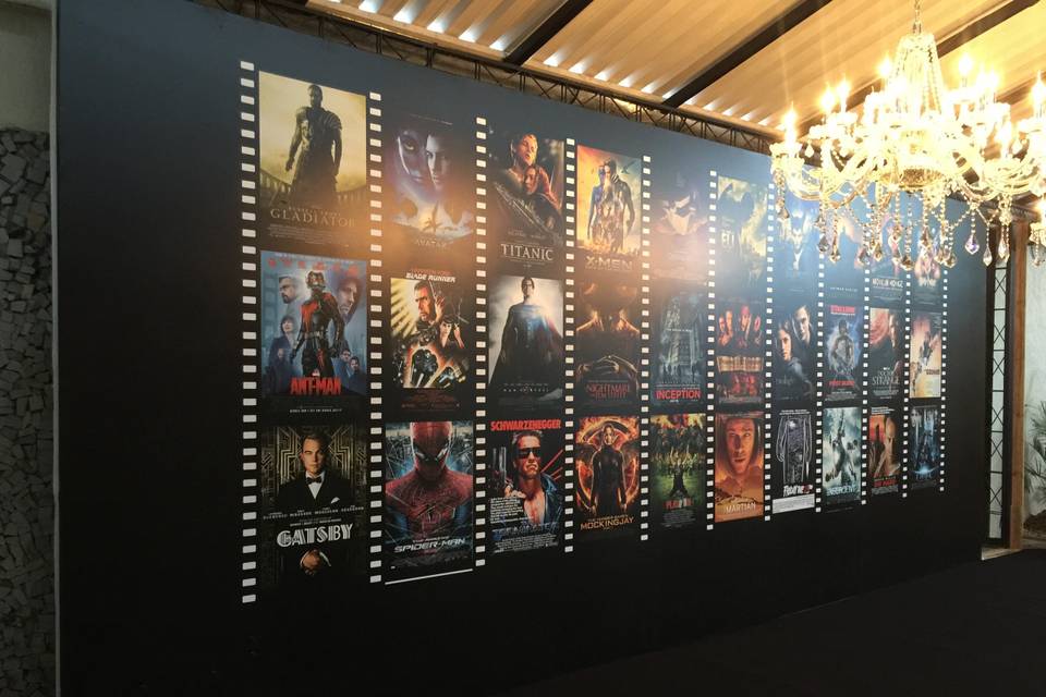 Painel Hollywood 9,60 x 3,20m.