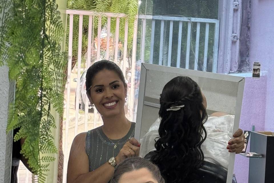 Noiva Alanis- penteado