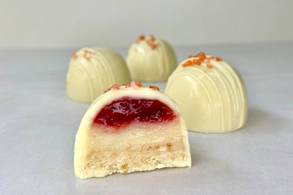 Bombom de cheesecake